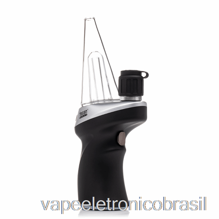 Vape Eletrônico Yocan Preto Phaser Max E-rig Prata